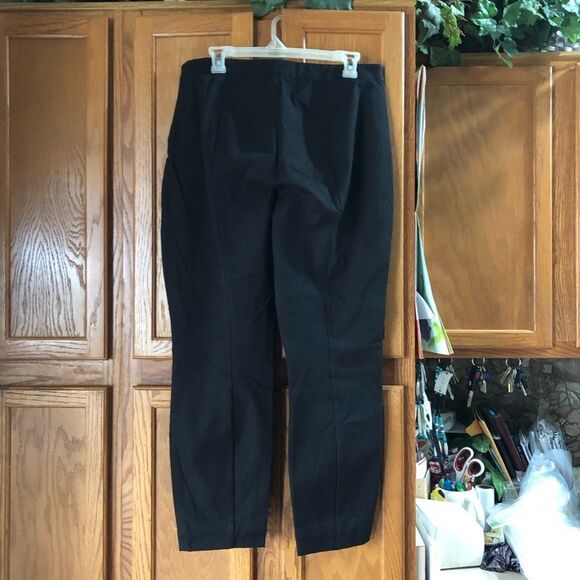 Everlane Bi-Stretch High Rise Straight Work Pants Side Zip - 12 - Picture 7 of 13